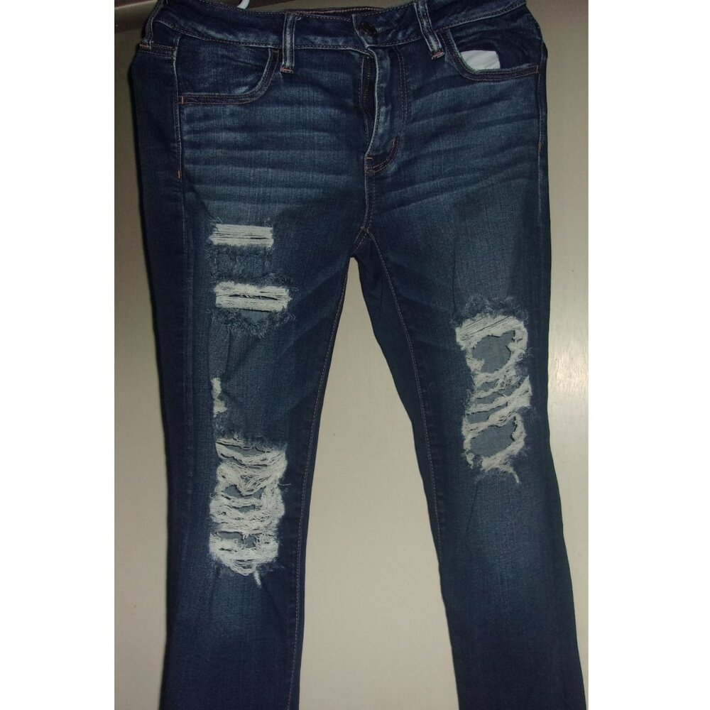 American Eagle Outfitters Super Stretch X Size 8 Women's Blue Jeans
